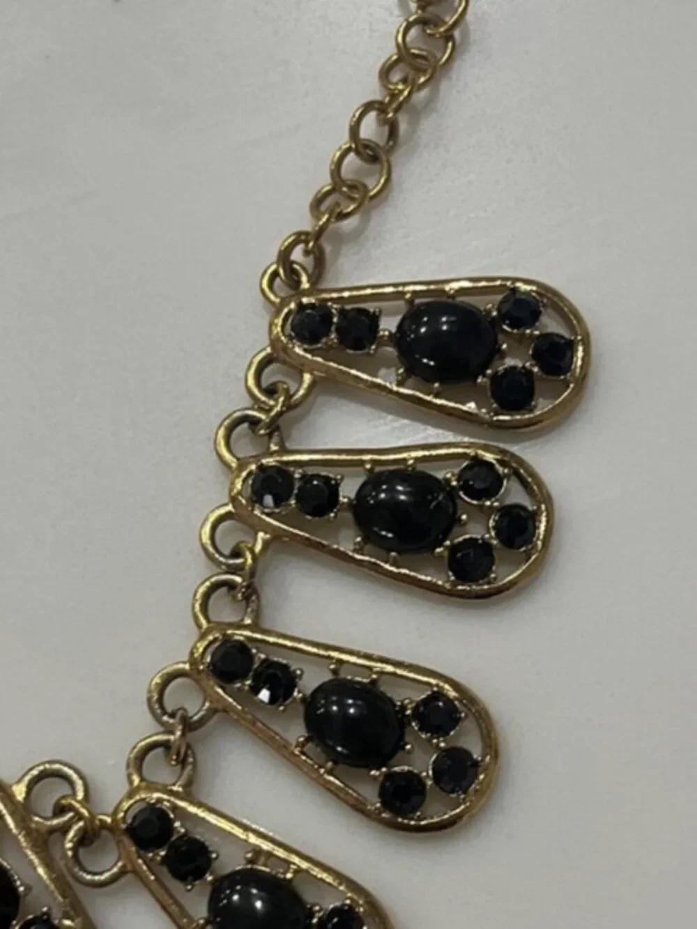Kate Spade Black and Gold Statement Necklace